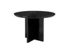 Giovanni Round Marble Table, Black