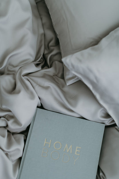 Bamboo Duvet Cover Manhattan silver