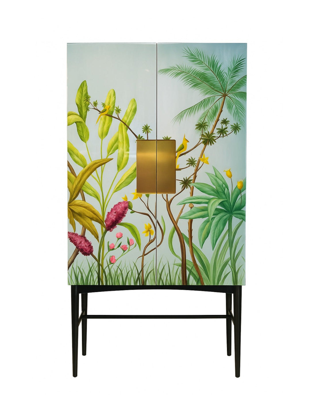 Botanical Cabinet Handpainted