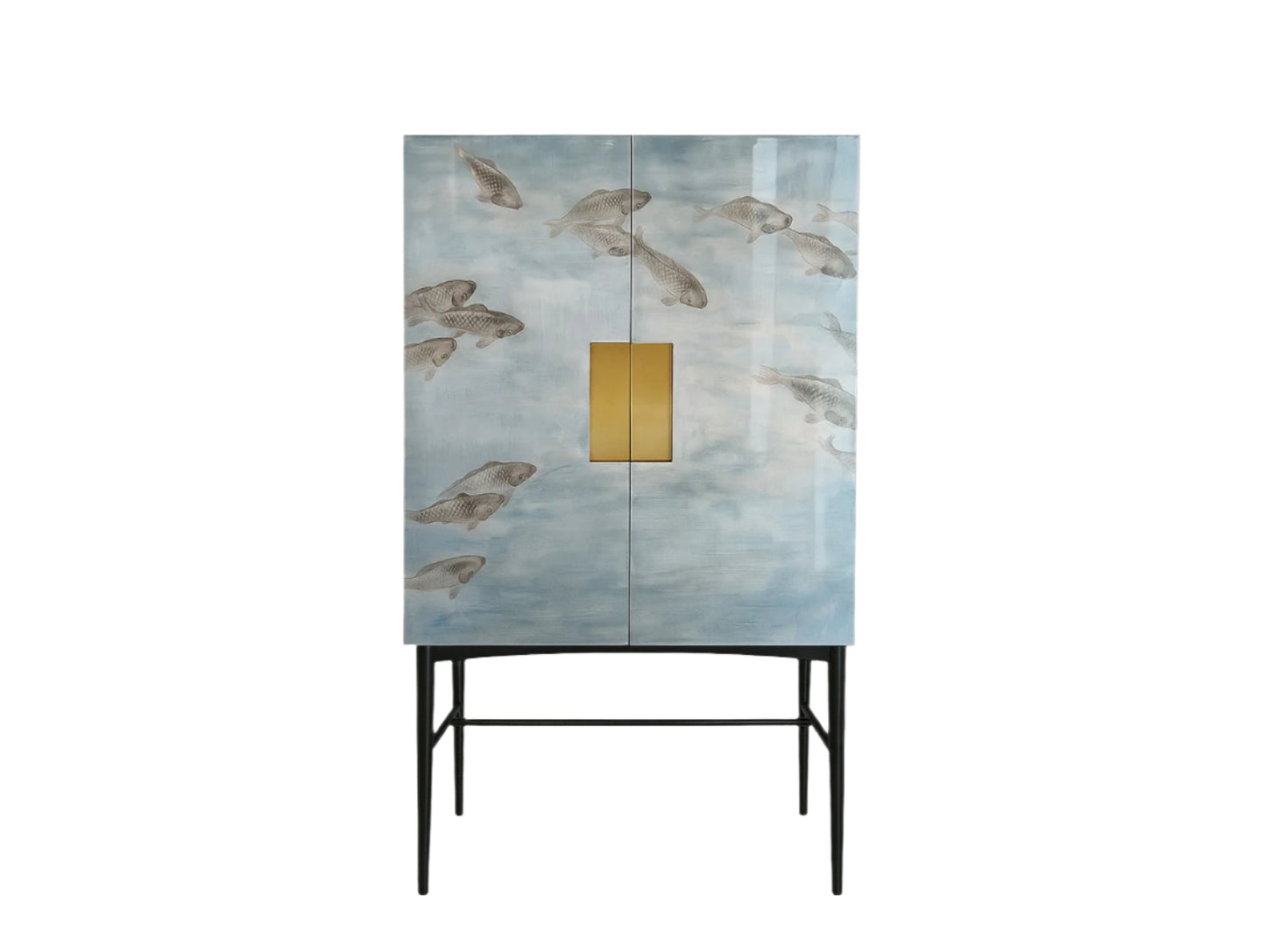 Koi Fish Cabinet, Blue Large