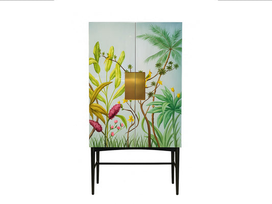 Botanical Cabinet Handpainted