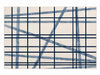 Mondrian Check Rug, Blue (L)