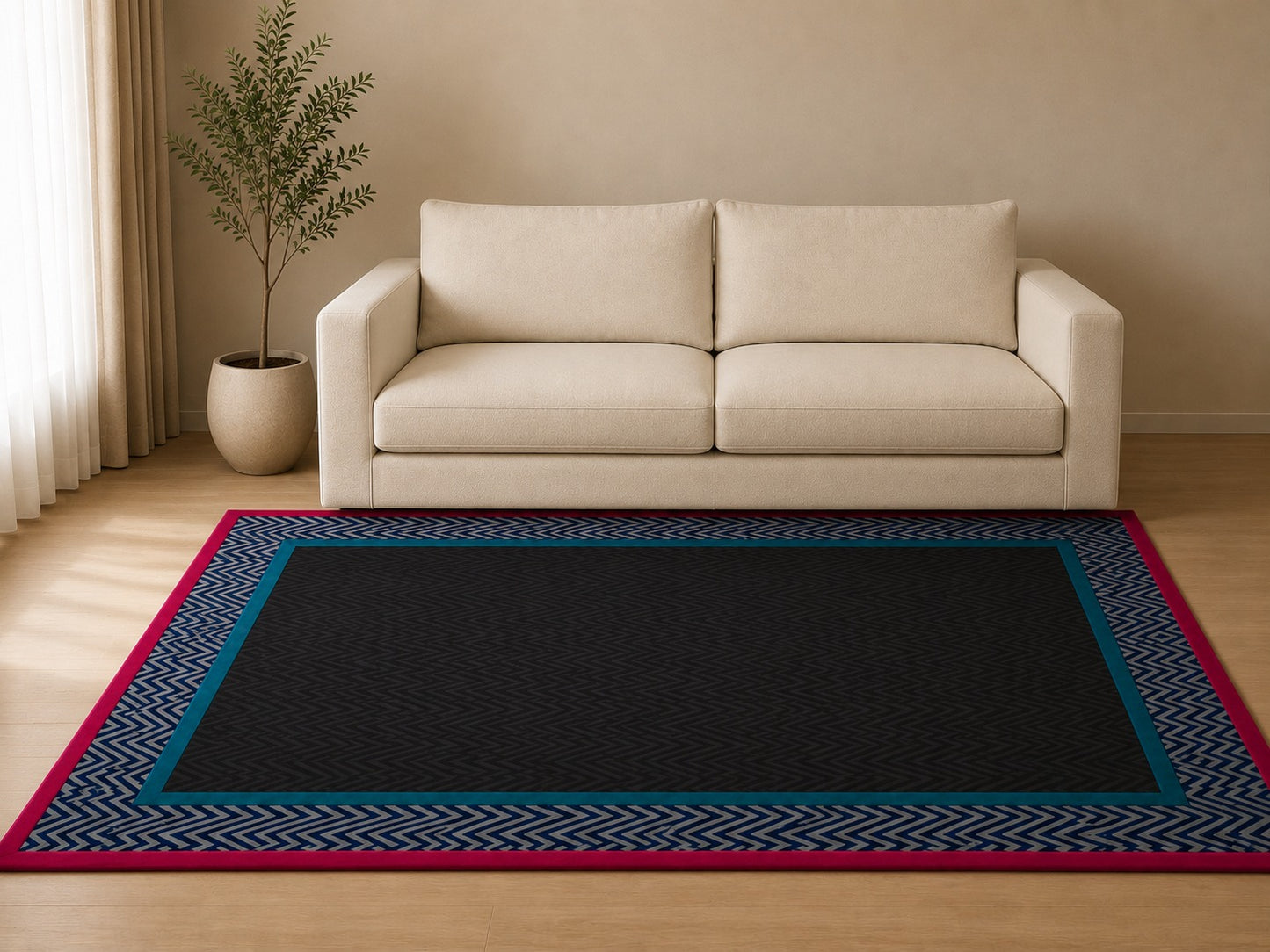 Midnight Forest Rug, (L)