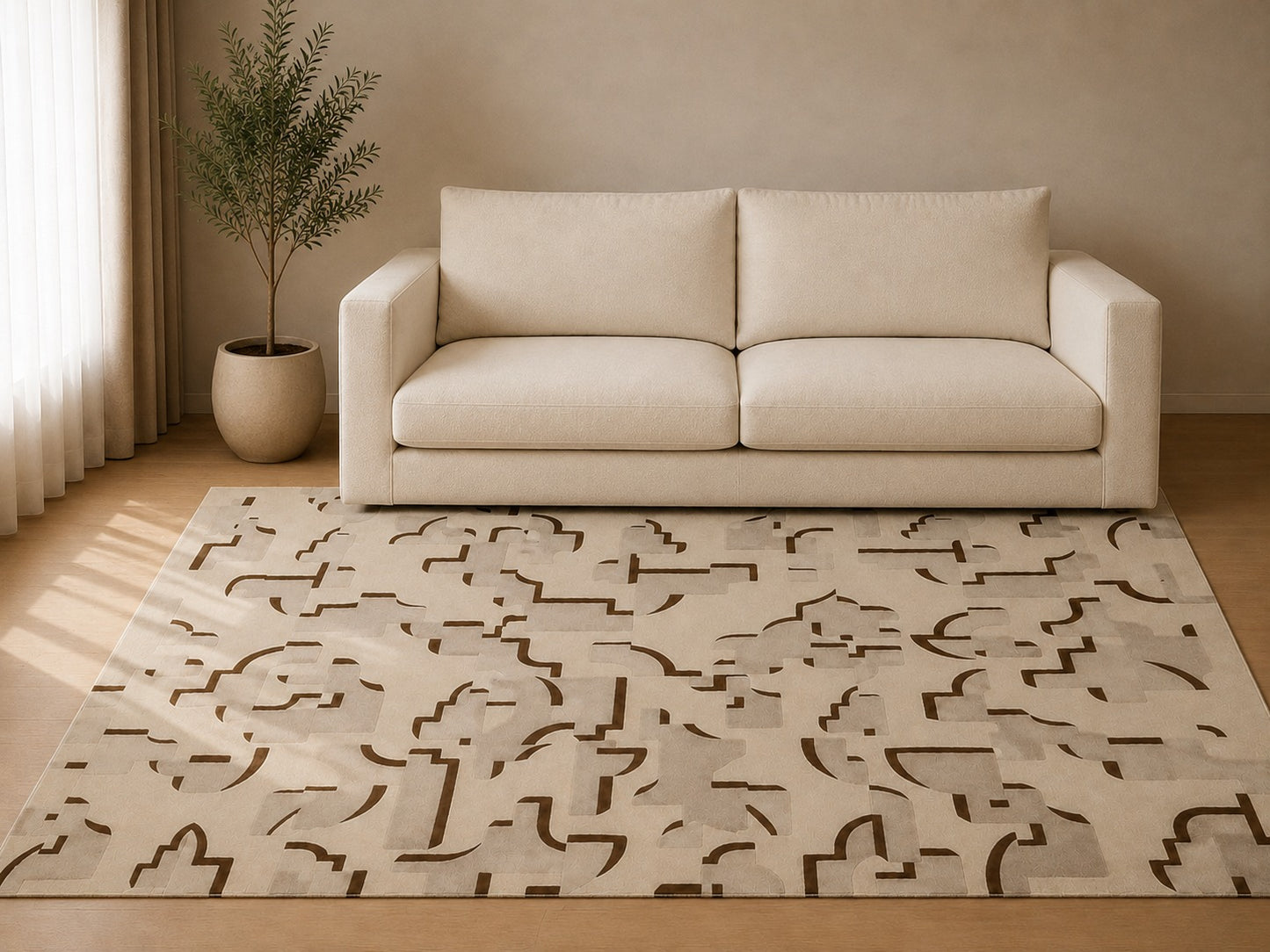 Napier Organic Rug Rust (L)