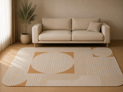 Casa Geometric Rug, Camel (XL)