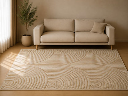 Curvone Curve Rug Ochre (L)