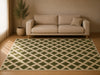 Malvina Rhombus Rug Green