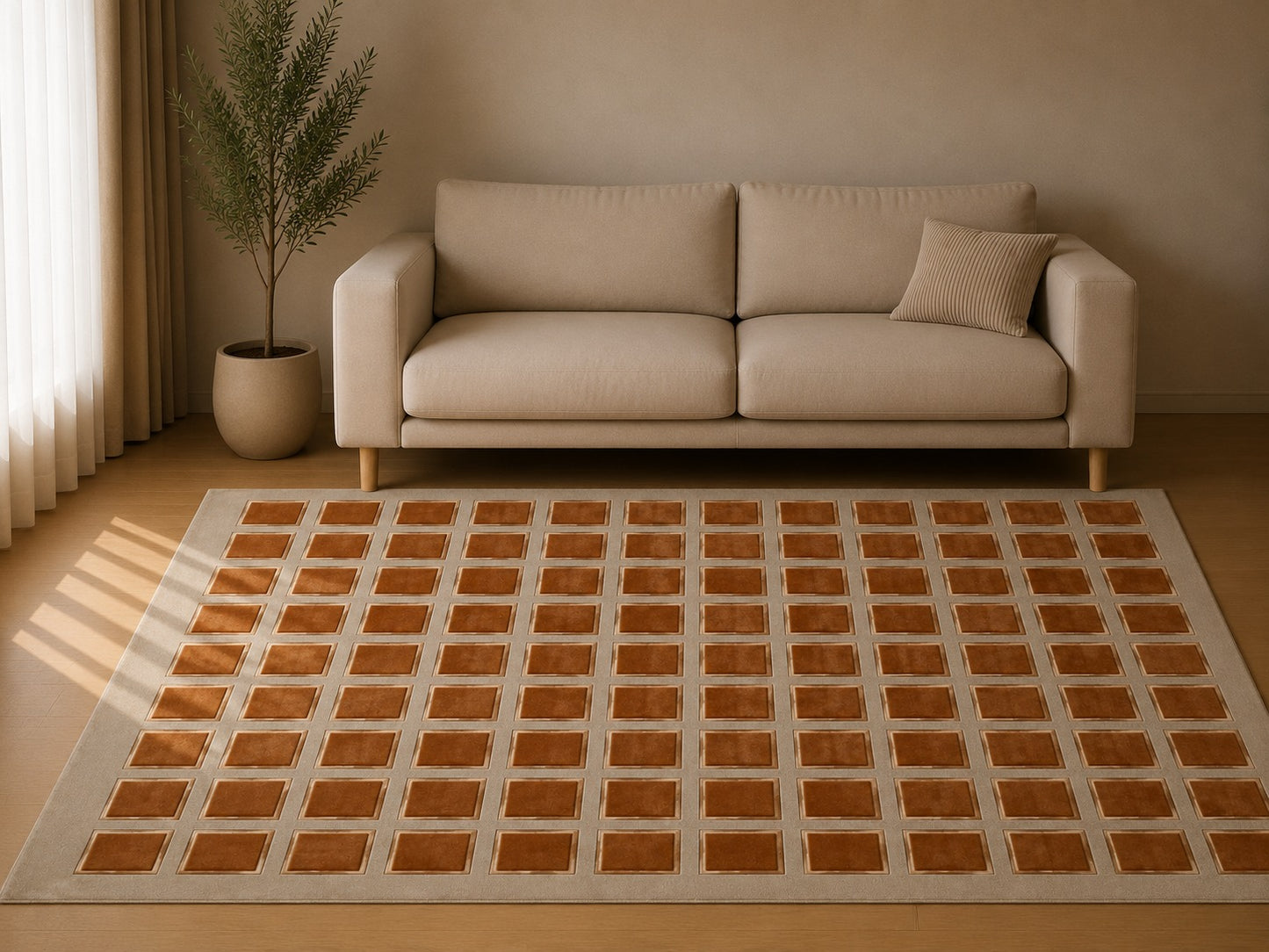 Pavia Check Rug L