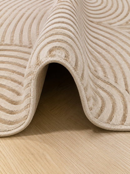 Curvone Curve Rug Ochre (L)
