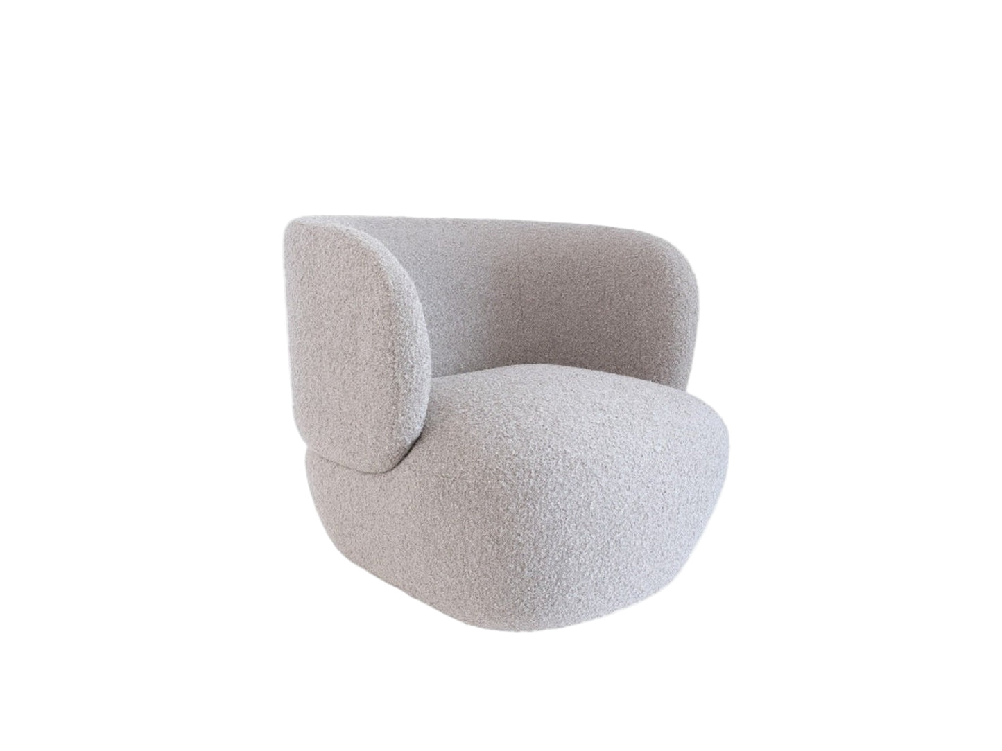 Phoebe Chair, Mink Boucle