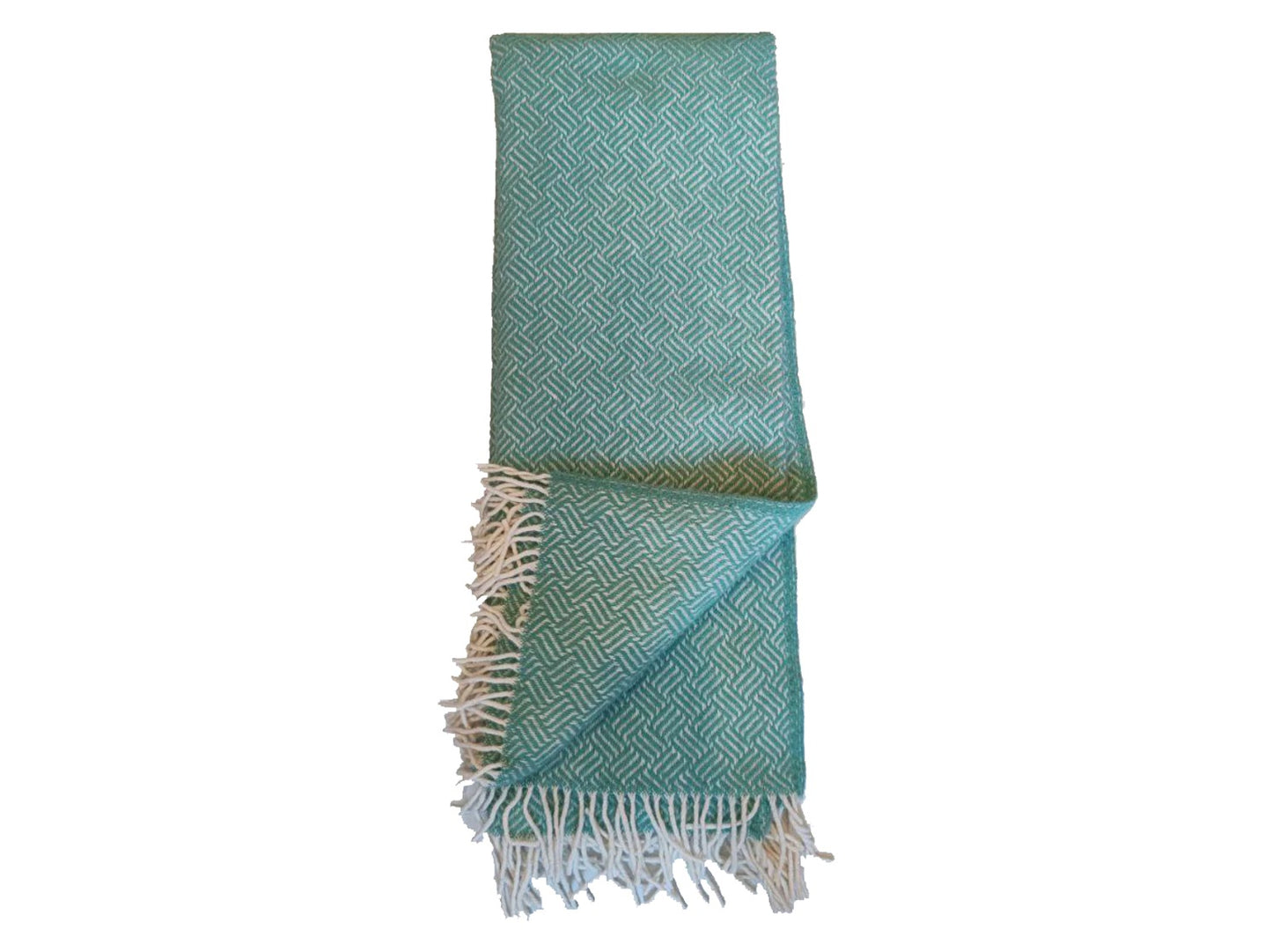 Samba Woven Wool Throw, Mint