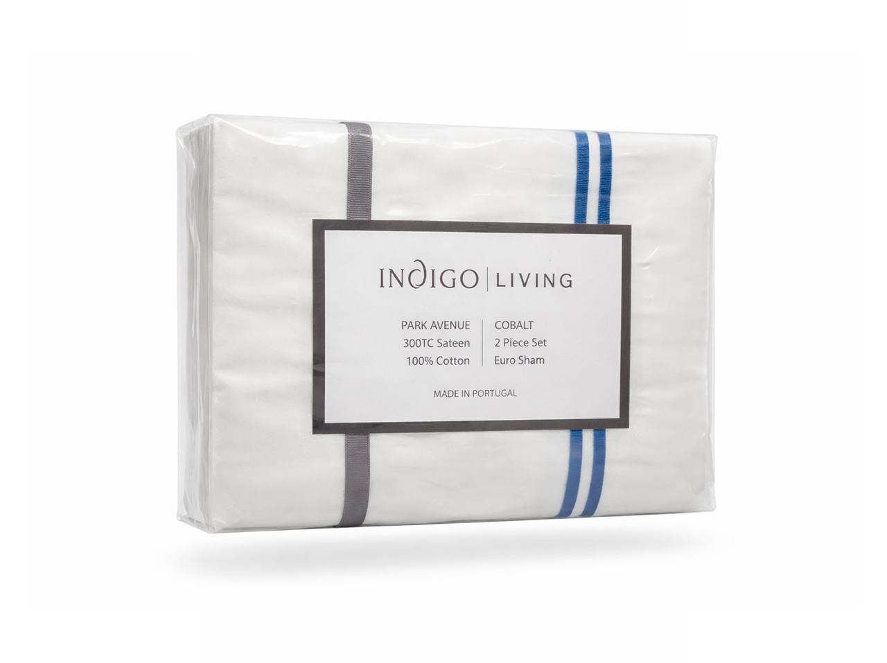 Park Avenue Euro Sham Set of 2, Cobalt