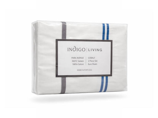 Park Avenue Euro Sham Set of 2, Cobalt