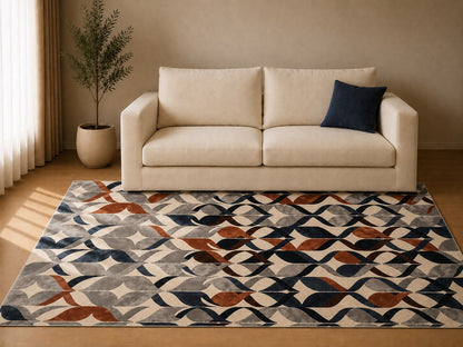 Hari Geometric Rug, Multi (L)