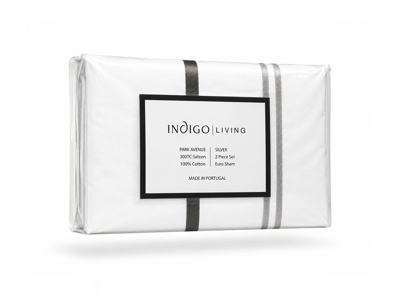 Park Avenue Euro Sham Set of 2, Silver