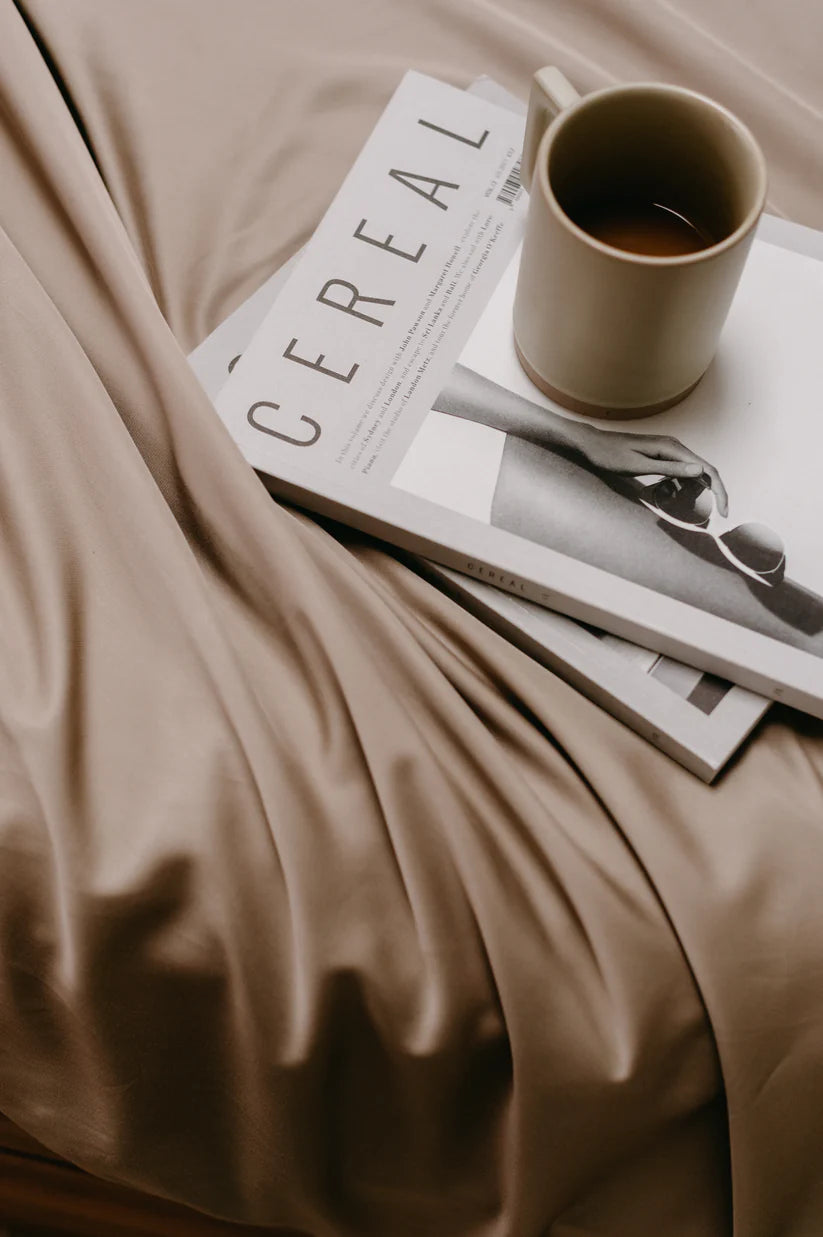 Bamboo Fitted Sheet Byron sand