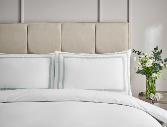 Malvern Standard Pillowcase Pair Sea Mist