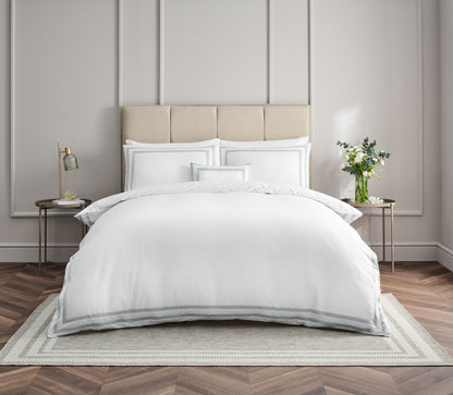 Malvern King Duvet Cover Sheet Set Sea Mist