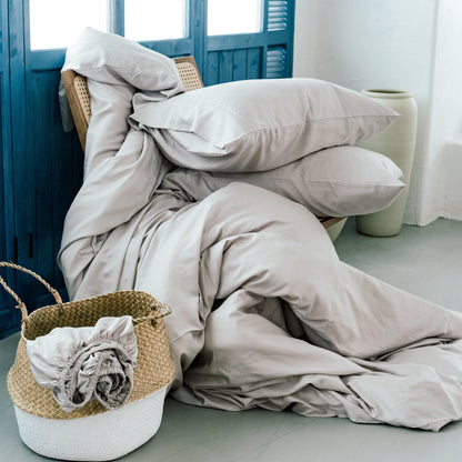 Bamboo Bedding Set Manhattan Silver