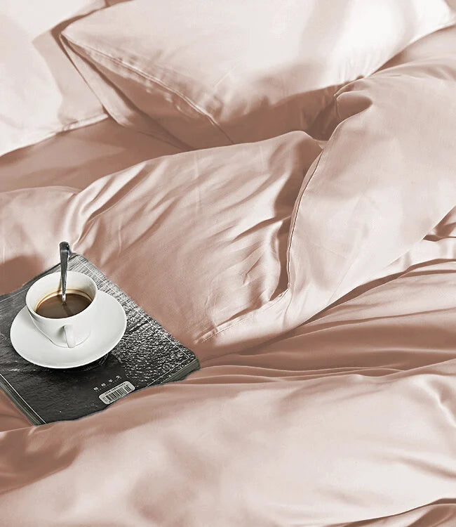 Bamboo Fitted Sheet Hampton rose