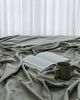Bamboo Fitted Sheet Manhattan silver