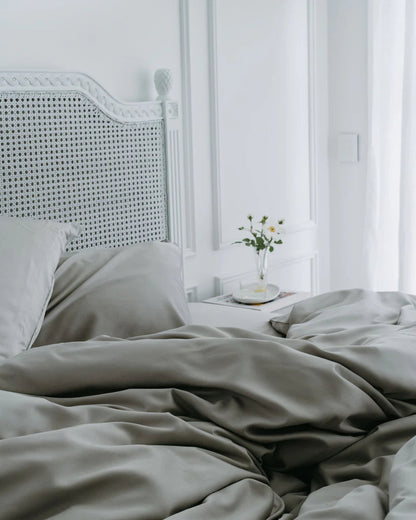 Bamboo Bedding Set Manhattan Silver